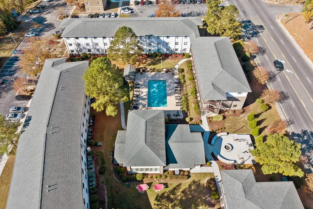 student apartments close to ECU greenville nc pet friendly sky view at The Quarterdeck